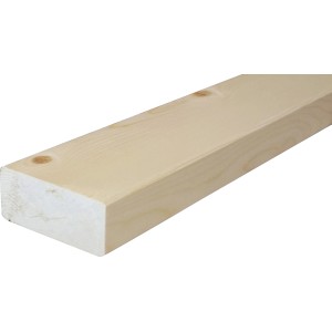 Listello in legno chiaro piallato, ideale per progetti di costruzione e ristrutturazione.