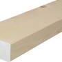 Listello in legno chiaro piallato, ideale per progetti di costruzione e ristrutturazione.