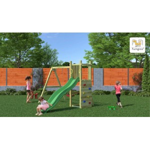 Gioco da giardino Funny con scivolo e altalene 345x284xh210 cm