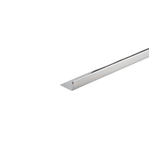 Profilo per piastrelle in acciaio inox, t.b.t., per bordi puliti.
