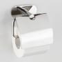 Wenko Porta carta igienica Orea Shine con coperchio, acciaio inox lucido.