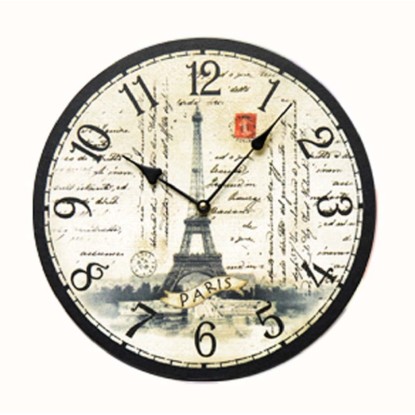 Orologio da parete francobollo Paris a fantasia Ø 34 cm