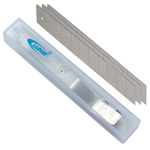 t.b.t. Lame di ricambio in contenitore di plastica per muratori e piastrellisti.