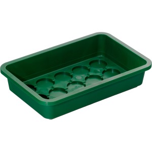 Vassoio serra da davanzale verde (29x19x6cm) per la propagazione delle piante.