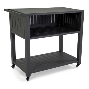 Carrello da esterno in alluminio antracite 102x54,5 cm H 90 cm