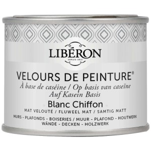 Idropittura lavabile Velours de Peinture Liberon Blanc Chiffon 0,125 L