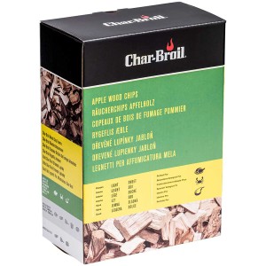 Trucioli di legno di melo Char-Broil per barbecue e affumicatori. Ideale per aromatizzare i cibi.