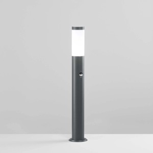 Paletto LED da esterno Intec Tokyo in acciaio inox antracite h 70 cm