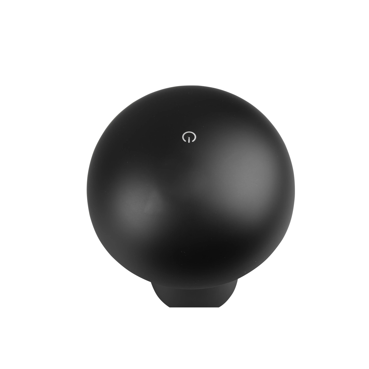 Lampada da tavolo LED Reality Lennon nera, a forma di fungo, Ø 13,6 cm. Lampada a batteria dimmerabile.