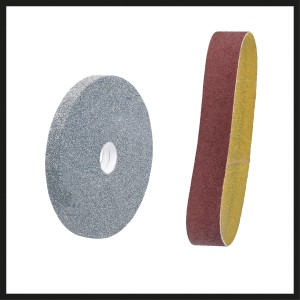 Einhell TC-US 350: Disco abrasivo e nastro abrasivo per levigatrice a nastro.