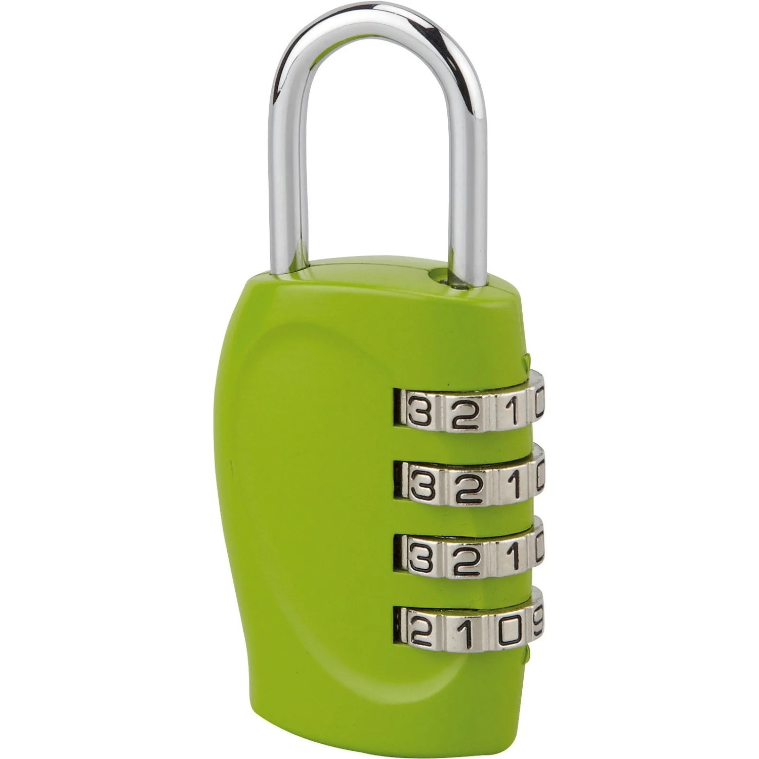 Lucchetto a combinazione t.b.t. verde per maggiore sicurezza.