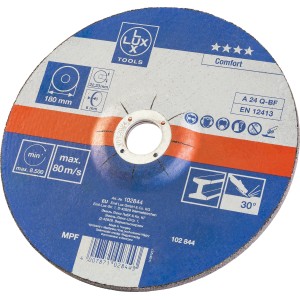 Disco lamellare LUX per metallo 180 mm, flangiato, accessorio per smerigliatrici angolari.