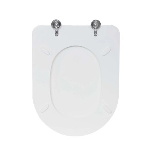Copriwater ovale Tesi in mdf bianco
