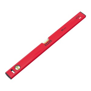 Livella a bolla Ellix rossa, 60 cm, con livella orizzontale e verticale.