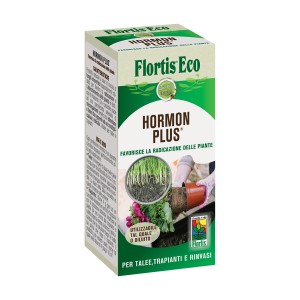 Confezione di Flortis Eco Hormon Plus per fiori, favorisce la radicazione.