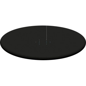 Copertura per piscina Bestway Flowclear, PVC, nero, Ø 244 cm. Protezione dallo sporco.