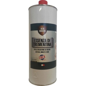 Diluente t.b.t. in lattina. Adatto per diluire colori, oli, smalti e cere.