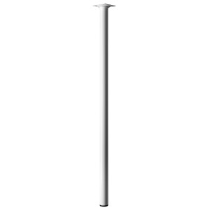 Gamba per tavolo Hettich bianca, altezza 700 mm, Ø 30 mm. Gamba per mobili.