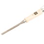 Scalpello per legno LUX 10 mm con manico in legno e protezione lama per lavori di precisione.