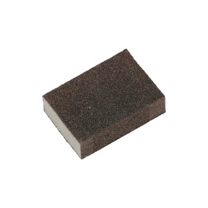 Spugna abrasiva LUX, grana media/grossa, per legno, metallo e vernice.