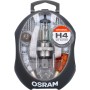 Osram Box lampade di ricambio H4, set da 8 pezzi per auto con faro principale e fusibili.