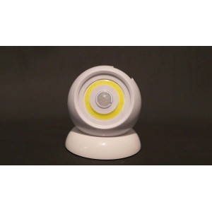 Lampada da lettura bianca t.b.t. con sensore di movimento per interni.