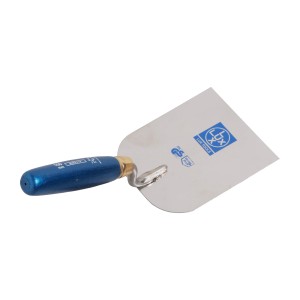 Spatola per stucco LUX Classic, 100 mm, antiruggine con manico in legno blu.