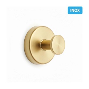 Gancio a ventosa metallo Ø 6 cm oro