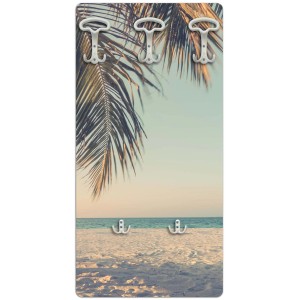 Appendiabiti t.b.t. con motivo spiaggia, 5 ganci.