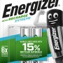Energizer Recharge Extreme AA, confezione da 2, batterie ricaricabili.