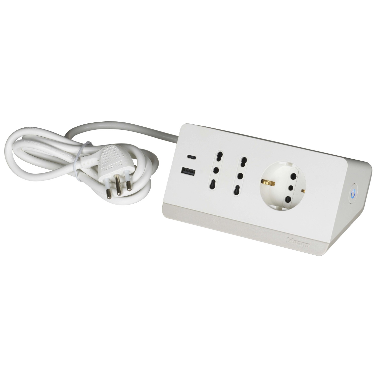 Multipresa Ciabatta Da Tavolo 3 Prese Schuko 16a 2P E 2 USB 5V Porte 2 - Foto 9