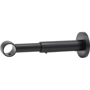 Supporto per bastone per tende Mydeco Noble, estensibile, 1 via, nero, Ø 2 cm.