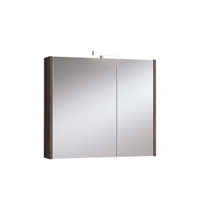 Specchiera t.b.t. con illuminazione per il bagno.