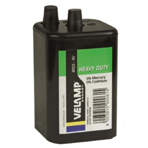 Batteria nera Velamp 6V, adatta come Ausili per la casa.