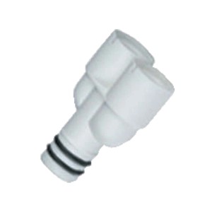 Dettaglio di un accessorio bianco t.b.t. per climatizzatori.