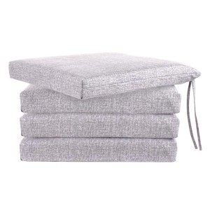 Pila di cuscini/cuscini per sedie grigi t.b.t. per mobili da giardino.