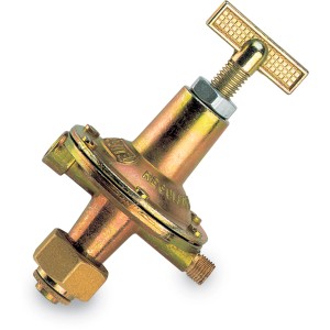 Regolatore di pressione per accessori saldatrici, giallo-oro.
