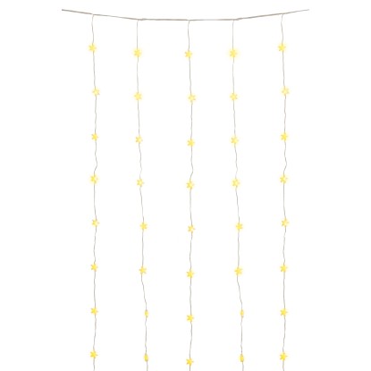 Tenda luminosa 200 LED 8 giochi di luce bianco caldo 200 cm x 100 cm prolungabil