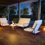 Salotto da giardino Patterson grigio chiaro 4 posti