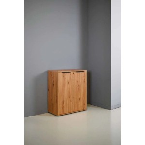 Mobiletto multiuso in truciolare 3 vani 87x72x35 cm quercia