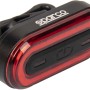 Luce bici t.b.t. nera con luce rossa e logo Sparco.