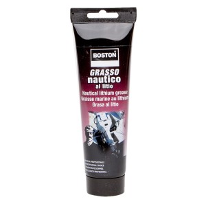 Tubo di grasso nautico al litio per uso marittimo.