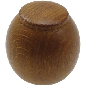 Terminale per bastone per tende, legno, marrone