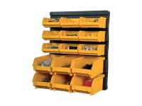 Pannello Portautensili Con Mensola - 6 Contenitori E 19 Ganci, In Polipropilene, Dimensioni 40x65cm - Foto 5