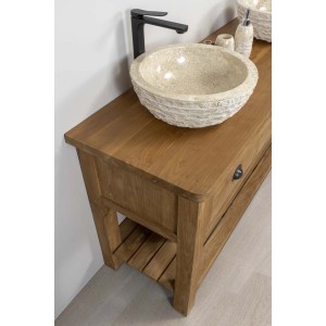 Lavabo in marmo Gea avorio