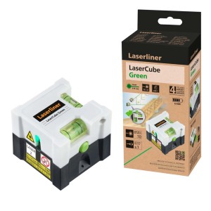 Laserliner LaserCube Green: Laser a cubo compatto per misurazioni precise.