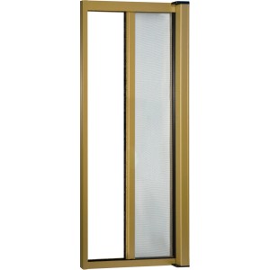 t.b.t. Zanzariera estensibile e avvolgibile, color oro, per finestre e porte.