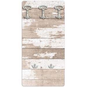 t.b.t. Appendiabiti da parete in stile vintage con 5 ganci.