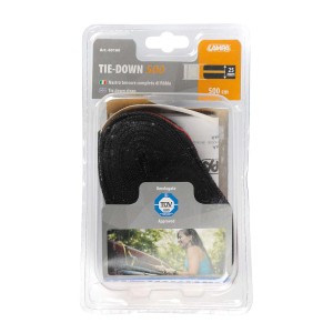 Cinghia di fissaggio t.b.t. 500cm, nera, per un trasporto sicuro nello shop online OBI.