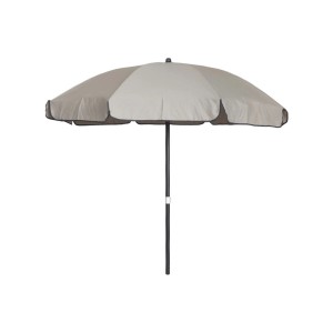 Ombrellone a braccio t.b.t. in grigio e beige per giardino o terrazza.